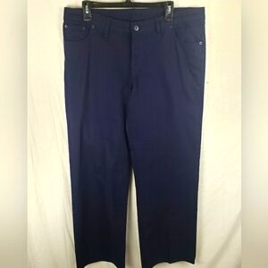 NWOT Norma Kamali Navy Straight Leg Jeans Sz 16